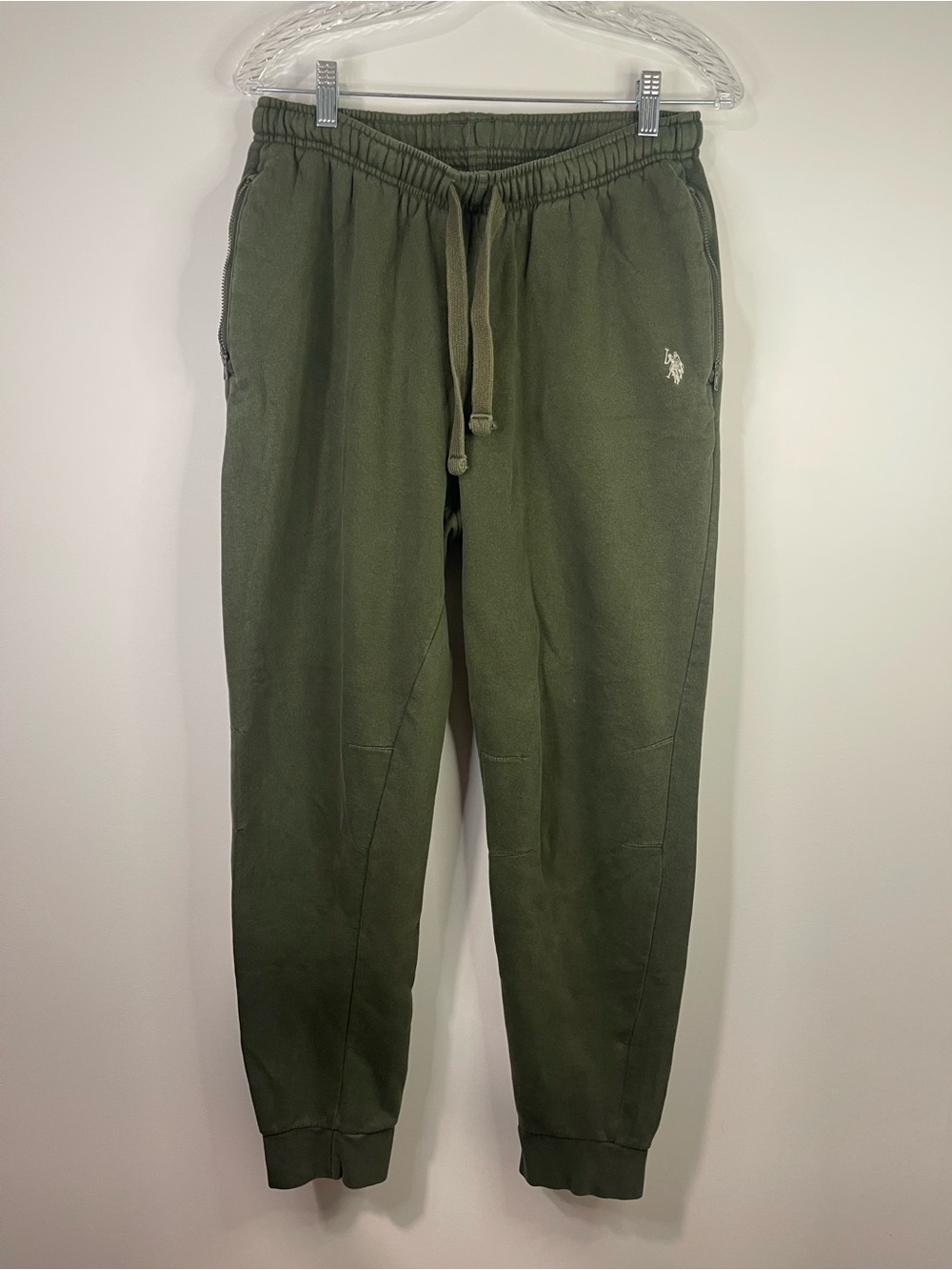 U.S. Polo Assn. Olive Green Drawstring Joggers